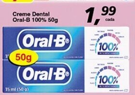 Creme Dental Oral B 100% 50g
