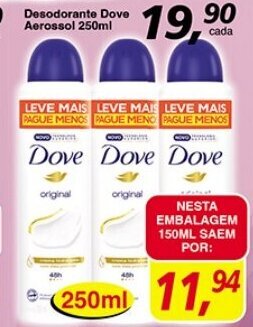 Supermercados Guanabara Desodorante Dove Aerosol 250ml oferta