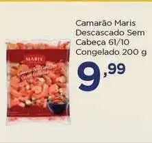 Apoio Mineiro Camarão Maris Descascado Sem Cabeça 61 10 Congelado 200g oferta