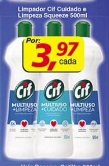 Limpador Cif Cuidado e Limpeza Squeeze 500ml