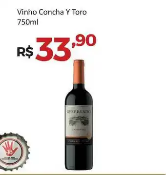 Villarreal Supermercados Vinho Concha Y Toro 750ml oferta