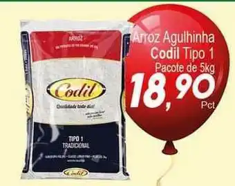 Arroz Aguilhinha Codil Tipo 1 5kg
