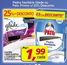 Supermercados Guanabara Pedra Sanitaria Glade ou pato promo c/25% Desconto oferta