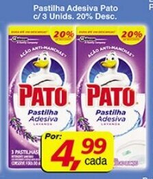 Supermercados Guanabara Pastilha Adesiva Pato c/3 unids. 20% Desc. oferta
