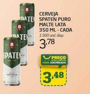 Cooper Cerveja spaten puro malte lata - cada oferta