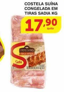 Roldão Costela suína congelada em tiras sadia oferta