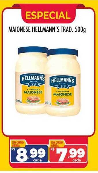 Supermercados Avenida Maionese hellmann's trad oferta