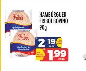 Hambúrguer friboi bovino