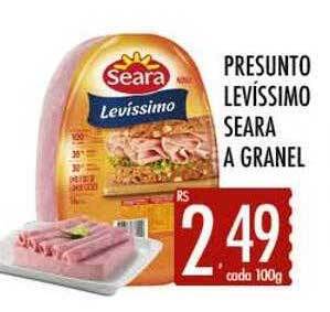 Supermercados Avenida Presunto levissimo seara a granel oferta
