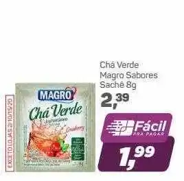 Supermercados São Vicente Chá verde magro sabores oferta