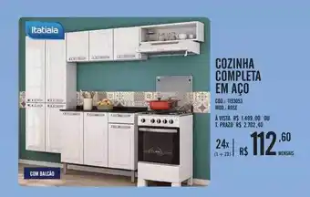 Zema Cozinha completa em aço oferta
