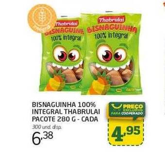 Cooper Bisnaguinha 100% integral thabrulai pacote cada oferta