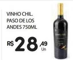 Supermercado Vitorino Vinho chil paso de los andes oferta