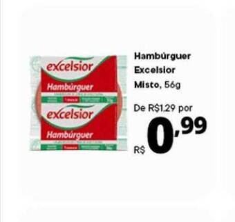 Supermercados Baklizi Hambúrguer excelsior misto oferta