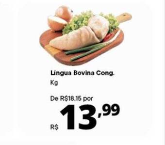 Supermercados Baklizi Lingua bovina cong kg oferta