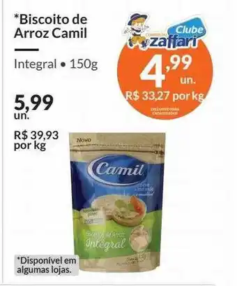 Zaffari Biscoito de arroz camil oferta