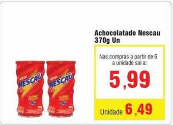 Spani Atacadista Achocolatado nescau oferta