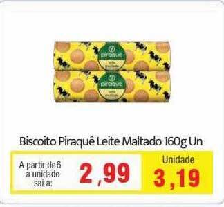 Spani Atacadista Biscoito piraquê leite maltado oferta