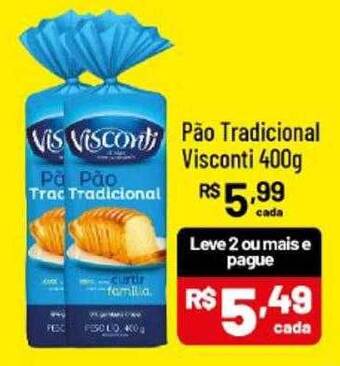 Supermercados Goes Pão tradicional visconti oferta