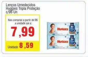 Spani Atacadista Lenços umedecidos huggies tripla proteção oferta