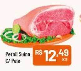 Supermercados Goes Pernil suino c pele oferta