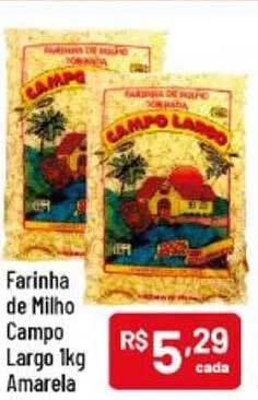 Supermercados Goes Farinha de milho campo largo amarela oferta