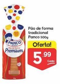 Pão de forma tradicional panco 500g