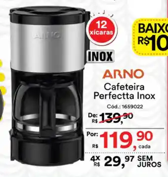 Casa e Vídeo Cafeteira Perfectta Inox oferta