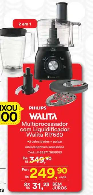 Multiprocessador com Liquidificador Walita