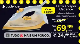 Ferro a Vapor Cadence