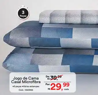 Jogo de Cama Casal Microfibra