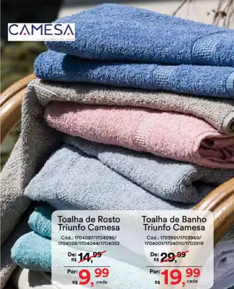 Casa e Vídeo Toalha de Banho Triunfo Camesa oferta