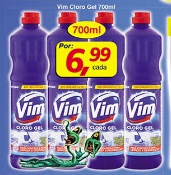 Supermercados Guanabara Vim Cloro Gel 700ml oferta
