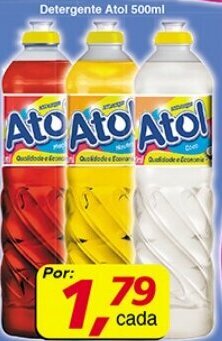Supermercados Guanabara Detergente Atol 500ml oferta