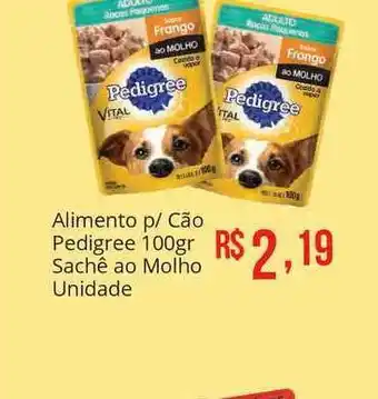 Mart Minas Alimento P Cão Pedigree Sachê Ao Molho Unidade 100g oferta