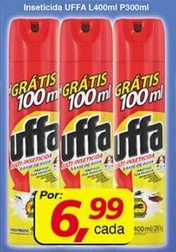 Supermercados Guanabara Inseticida Uffa Leve 400ml Pague 300ml oferta