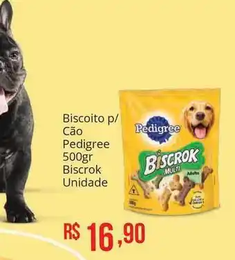 Mart Minas Biscoito P Cão Pedigree Biscrok Unidade 500g oferta