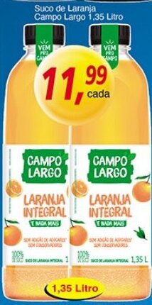Supermercados Guanabara Suco de Laranja Campo Largo 1.35L oferta