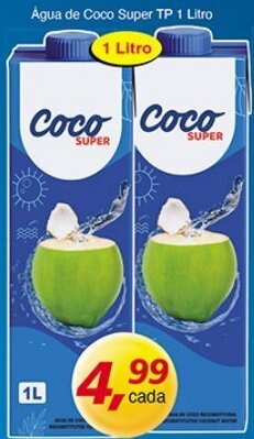 Supermercados Guanabara Agua de Coco Super TP 1L oferta