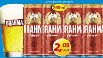 Supermercados Guanabara Cerveja Brahma lata 269ml oferta