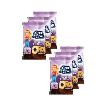 Carrefour Pack ana maria gotas de chocolate 70g - 6 unidades oferta