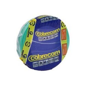 Cabo flexível 6,0mm com 100metros verde cobrecom
