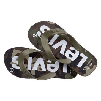 Levi's Chinelo box logo printed flip flop oferta
