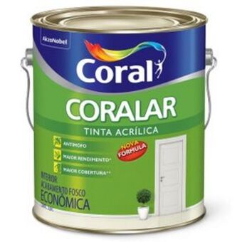 Comjol Tinta acrílica coralar 3,6l branca coral oferta