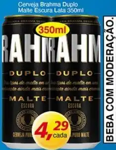Supermercados Guanabara Cerveja Brahma Duplo Malte Escura Lata 350ml oferta