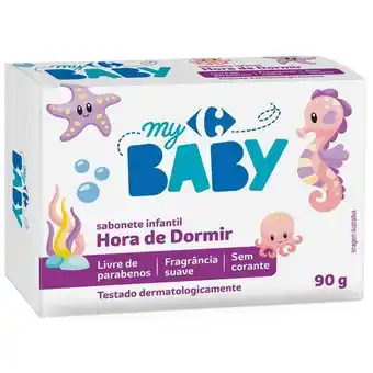 Carrefour Sabonete em barra infantil carrefour my baby hora de dormir 90 g oferta
