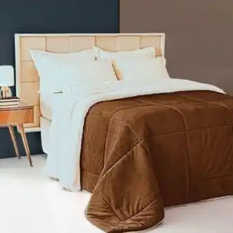 Leroy Merlin Edredom cobertor sherpa e manta microfibra marrom casa dona oferta