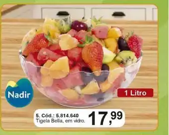 Quatro Estações Tigela Bella Em Vidro Nadir 1L oferta