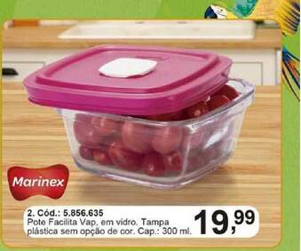 Pote Facilita Vap Em Vidro Marinex