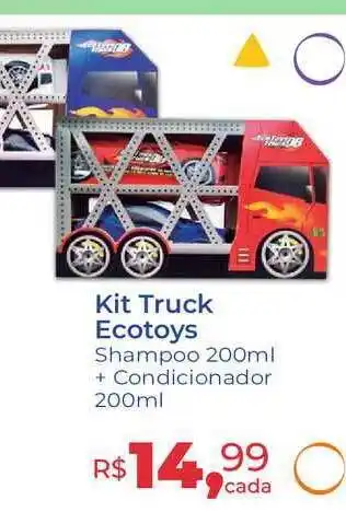 Hiper Farma Kit Truck Ecotoys Shampoo 200ml + Condicionador 200ml oferta